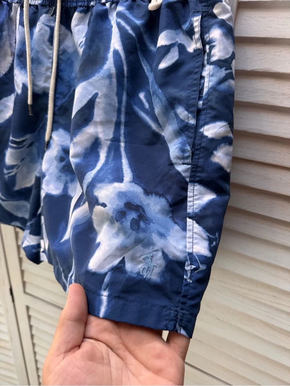 Polo Ralph Lauren Men’s Swim Shorts Blue Floral Print Size L